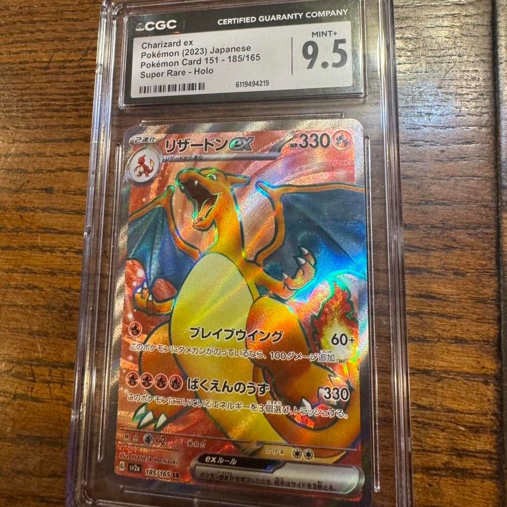 Charizard ex Japanese holo – CGC 9.5 Mint+